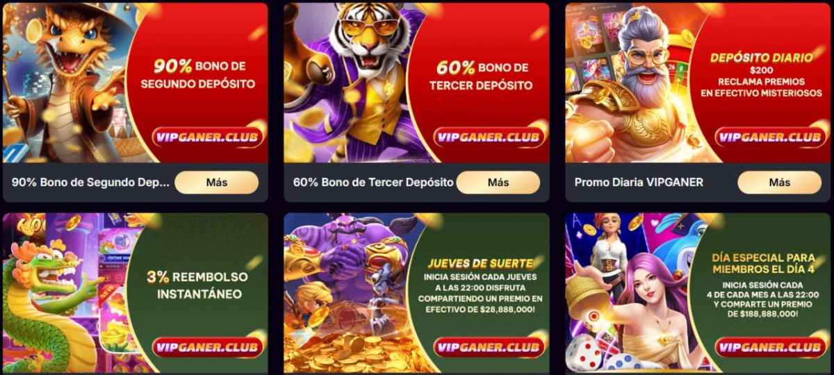 Bonos Vipganer: $1,500 MXN de Bienvenida y Giros Gratis image 2